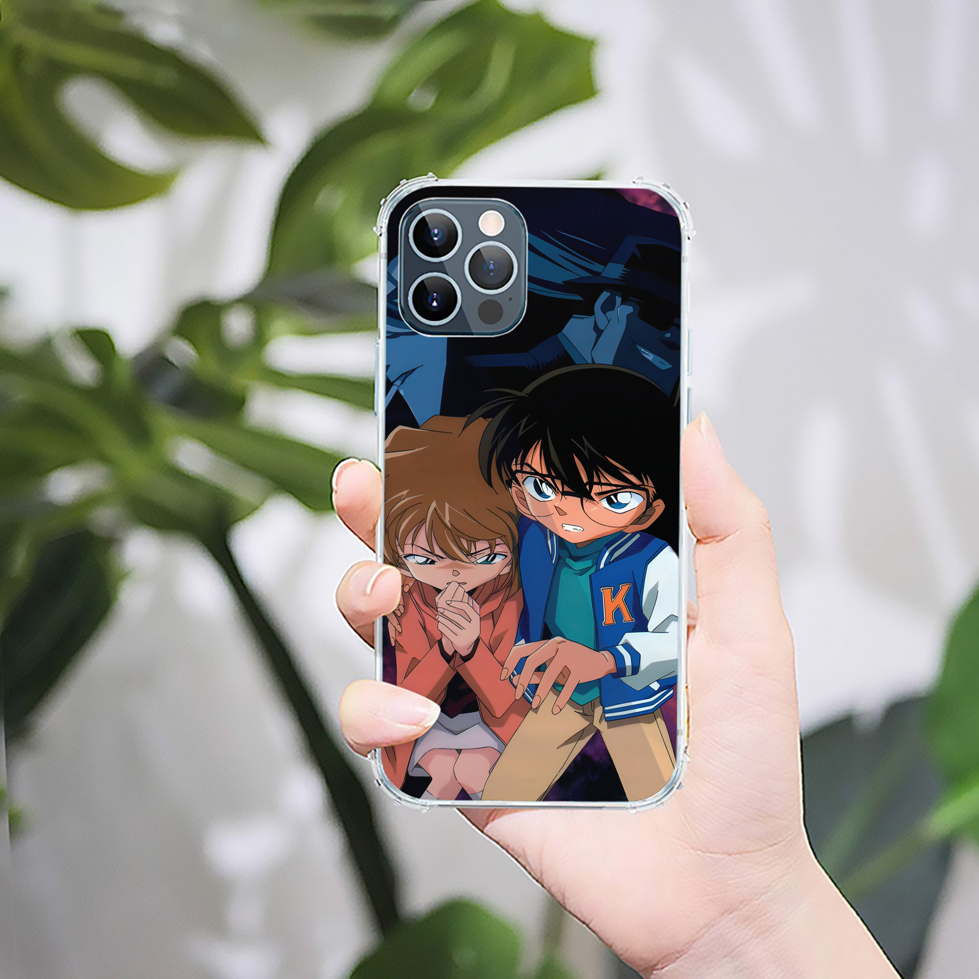（画像用） 名探偵コナン Detective Conan 【iPhone 12シリーズ対応】透明スマホケース（クリアソフトケース）